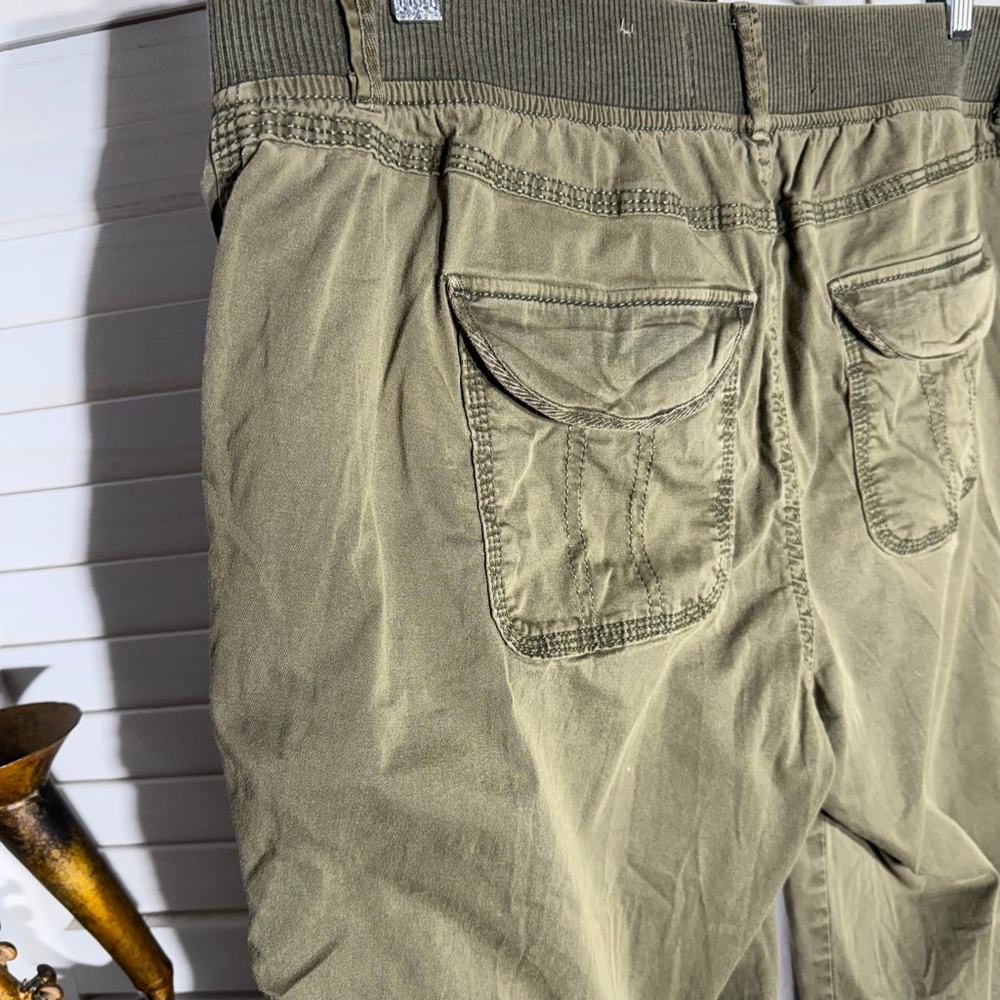 Sonoma vintage Y2K cargo pants military green sz 10 - Picture 11 of 14